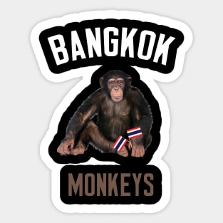 Bangkok Monkeys Sticker